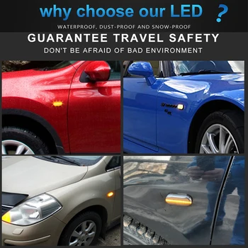 2X Dynamické LED, Bočné Obrysové Svetlá 12V Tečie Zase Signálneho Svetla Strane Repeater Lampa Panel Lampa Pre Nissan Tiida Terran Qashqai N