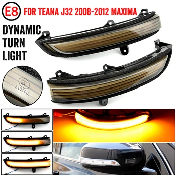 2X Pre Nissan Teana J32 2008-2012 Svetelnú LED Dynamický Zase Signálneho Svetla Bočné Zrkadlo Indikátor Sekvenčného