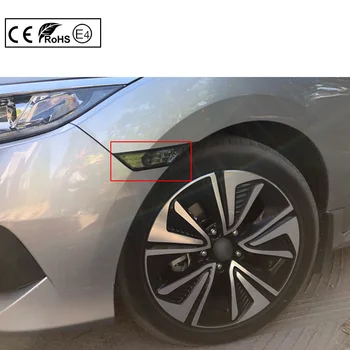 2x Za 2016 2017 2018 2019 2020 2021 Honda Civic OEM Strane Blatník Značku polohové svetlá+Dve žiarovky Jasné/Dym biele svetlo
