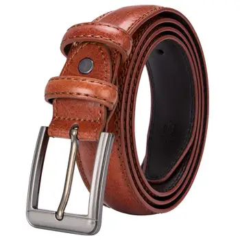 3.3 cm/3.6 cm Vintage Bežné Pás Pin pás pre jeans pánske Červené, Hnedé Kožené Tenký Pás Úzke Pásy Kovboj Kožené Džínsy Pásu