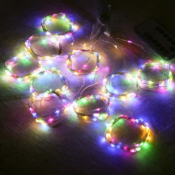 3*3 m LED Medený Drôt Opony String Svetlá USB Nepremokavé Rozprávkových Svetiel Nový Rok Vianočné Dekorácie pre Domov Navidad Vianoce roku 2020