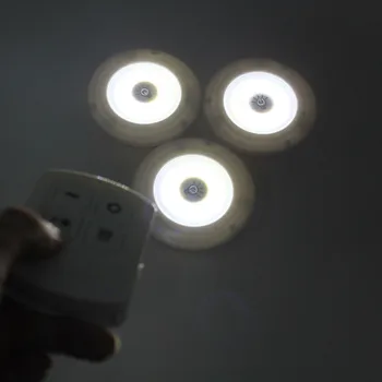 3/5/6 Kusov COB LED Nočné Svetlo S Diaľkovým ovládačom Pre Skrine Kuchyňa, Obývacia Izba, Spálňa Načasovanie Teplé/Studené LED Nočné Lampy