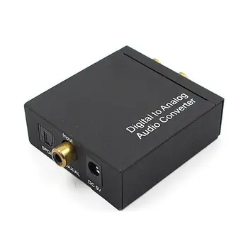 3,5 mm Digitálny Koaxiálny Toslink Optický na Analógový signál L/R RCA Audio Converter Prispôsobiť + Optickým Káblom Bluetooth ONLENY Jeden