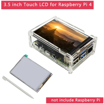 3,5 palcový Raspberry Pi 4 Model B Dotykový Displej 480x320 LCD voliteľné 5/50FPS| Akryl Prípade pre Raspberry Pi 4