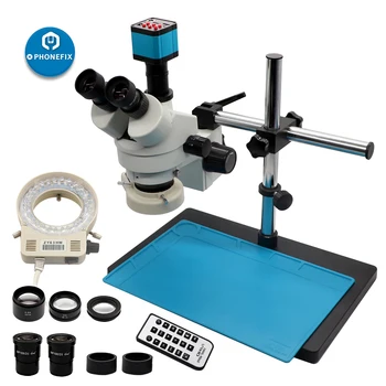 3.5 X-90X Trinocular Stereo Mikroskopom PCB Opravy mobilného Telefónu mikroskopom PCB Mikroskopom Digitálny fotoaparát mikroskopom
