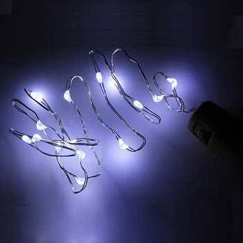 3/6pcs batérie LED medený drôt, Hviezdna String Svetlo Víla, fľaša vína korku led rozprávkových svetiel vianočné osvetlenie garland party decor