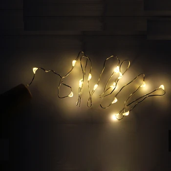 3/6pcs batérie LED medený drôt, Hviezdna String Svetlo Víla, fľaša vína korku led rozprávkových svetiel vianočné osvetlenie garland party decor