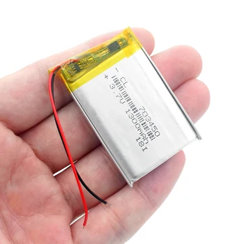 3,7 V lítium-polymérová batéria 703450 1300MAH Nabíjateľná Lítium-iónové Články S PCB Pre DVD MP3 MP4 MP5 GPS Bluetooth Reproduktorov Tabletu