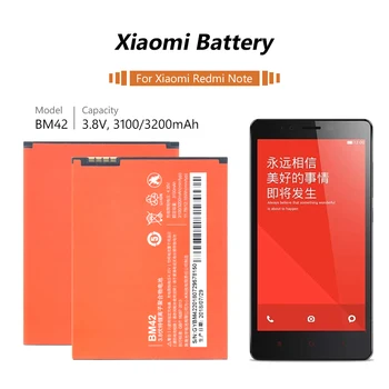 3.8 V li-ion batéria 3200MAH nahradenie bm42 batérie pre xiao mi redmi poznámka 3.8 v 3200mah nabíjateľná veľkú kapacitu bm-42