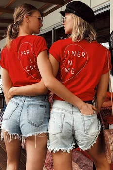 3 Farebné Módne Partner roztomilý t-tričko Priateľmi zábavné Top Najlepší Priateľ Košele ies Top Sestry Darčeky pre Priateľov Teens tshirts