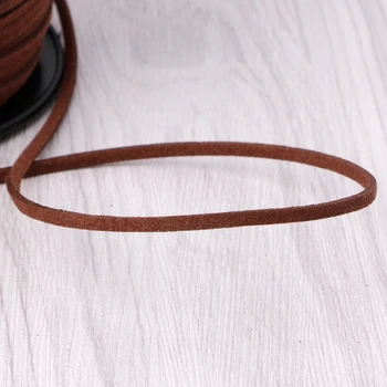 3 mm 90m/roll Faux Suede Kábel DIY Kožené String Lano Závit pre Šperky Robiť