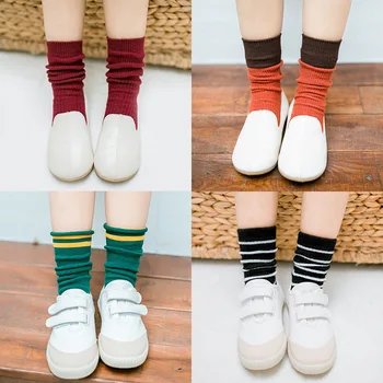 3 Pár ponožky bavlna priedušná detské ponožky najlacnejšie Jeseň&zime 1-12 rokov starých Chlapcov, Dievčatá, Deti v roku 2020
