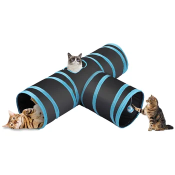 3 Spôsoby Skladacie Mačka tunelovej rúry Pet Šišku Tunel Nudiť Hračka Nahliadnuť Otvor Hračka Zábavné Produktu Dodávky pre Mačky Kitty Mačiatko Králik