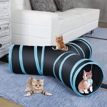 3 Spôsoby Skladacie Mačka tunelovej rúry Pet Šišku Tunel Nudiť Hračka Nahliadnuť Otvor Hračka Zábavné Produktu Dodávky pre Mačky Kitty Mačiatko Králik