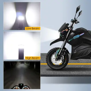 3 Stranách H4 BA20D P15D H6M Motocykel LED Reflektor s Changable Zásuvky Scotor Lampa Moto bike Príslušenstvo 12V 24V