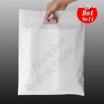 30*40 cm Vlastné tlač plastové vrecia na balenie darčekové tašky na nákupy odev rukoväť dopravcu logo značky navrhnutý tak, PE tašky Veľkoobchod