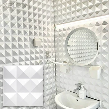 30 cm 3D dlaždice panel formy omietky 3D samolepky na stenu obývacia izba tapety nástenná maľba Nepremokavé Kúpeľne, Kuchyne, Troch-dimenzionální stenu