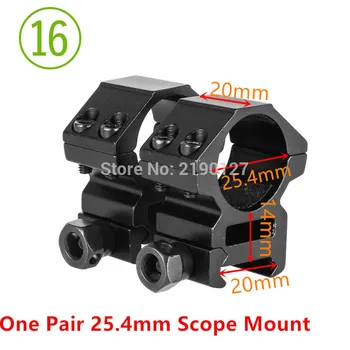 30 mm / 25,4 očakávané mm Riflescope mount krúžok 11 mm / 20 mm úzko spájat železničnej vysoký profil Nízky Profil pre puška rozsah lovu mount