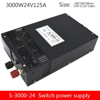 3000W s digitálnym displejom prepínanie napájania S-3000-24V vysoký výkon DC transformer továreň na priamy predaj