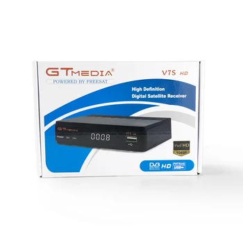 30pcs Gtmedia V7S HD Mini je Digitálny Satelitný TV box prijímač DVBS2 Suppport Powervu Cam Newcad Siete Zdieľania