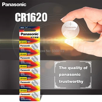 30PCS Panasonic Originálne CR1620 gombíkovú Batériu Pre Sledovať Auto Diaľkové Tlačidlo cr 1620 ECR1620 GPCR1620 3v Lítiové Batérie