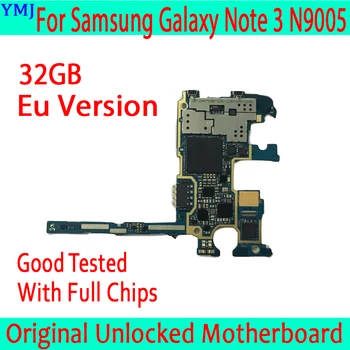 32GB pre Samsung Galaxy Note 3 N9005 Doske,Pôvodný odomknutý pre Samsung Poznámku 3 N9005 Doske s Plnou Čipy,EÚ Verzia