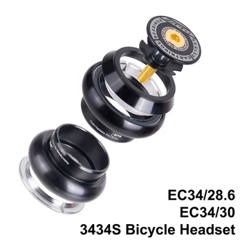 34cm Threadless Bicykli Headset SEALD LOŽISKO Hliníkovej zliatiny w/ Top Spp Black pre FSA