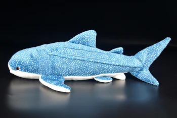 35 cm Dlhé Mäkké Modré Žralok Veľrybí Plyšové Hračky Reálnom Živote plyšová Morských Živočíchov Plyšové Hračky Darčeky Pre Deti