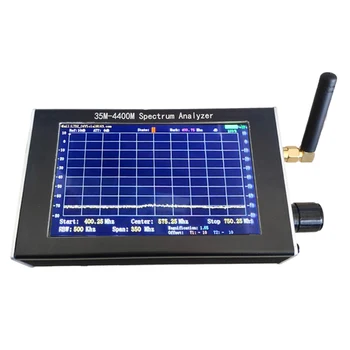 35M-4400M 4.3 Palcový LCD Displej Profesionálne Ručné Jednoduché Spektrum Analyzer Meranie palubného telefónu Signál