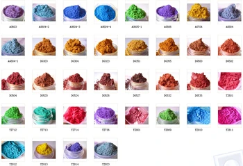 36 farieb(5 gramov každý) Zdravé Prírodné Minerálne Sľudy Prášok pre DIY Farbivo Mydlo Farbivo make-up Mydlový Prášok Starostlivosti o Pleť pearl pigment