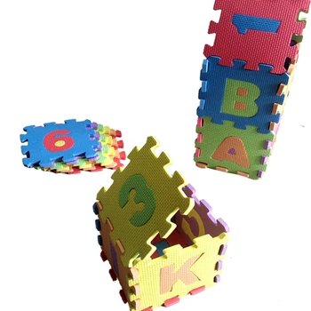 36 Ks/sada Alphanumeric Vzor Dieťa Hrať Mat Deti Vzdelávacích Hračiek, detských EVA Pena Jogy Plazenie Mat Poschodí Playmat