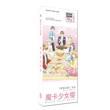 36 Ks/Set New Card Captor Sakura Anime Papier Záložku, Záložky, Kancelárske Potreby Knihy Držiteľ Správu Karty Darček Písacie Potreby