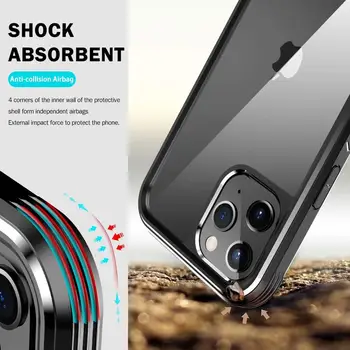 360 Full-Telo Protectio puzdro Pre iPhone 12 Mini coque Transparentný Silikónový Shockproof Kryt Pre iPhone 12 Pro MAX Telefón Prípade