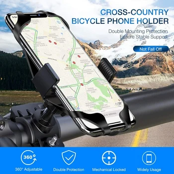 360°Otočná Motocykel Mobilný Telefón Pripojiť Univerzálny Mobilný Telefón Nosič Bicyklov Na Riadidlá A Motocykel Držiak Držiak