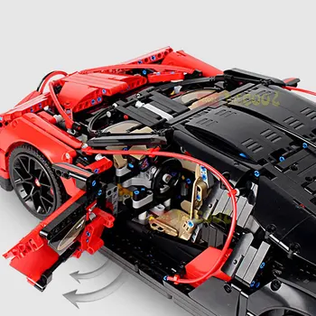 3625pcs Moc Rýchlosť šampión Auto Stavebných Blokov Technic legoINGlys Bugatti chiron Super Racing DIY Tehly Vianočné Hračky Pre Deti