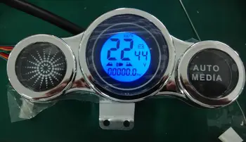 36v48v60v 72v LCD Displej Ručička Tachometra Indikátor Batérie Univerzálny Nástroj Pre Elektrické Scooter Motocykel, Trojkolka ATV