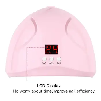 36W UV LED Lampa 7Color Lampa na Nechty, LCD Displej Nechtov Gél na Vlasy Lampa USB Nabíjanie Auto Lampa Pre Manikúru