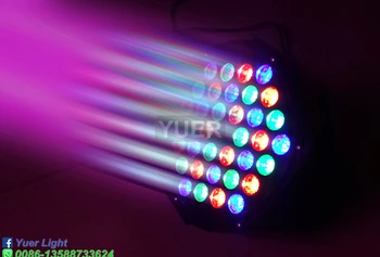 36x3W LED Par Svetlo RGB Disco Umývanie Svetelné Zariadenia 3/7 Kanálov DMX 512 LED Uplights Strobo DJ Party Stage svetelný Efekt Svetla