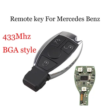3Button Smart Remote Tlačidlo Keyless Fob 433Mhz Pre Pre Mercedes Benz E S G CLK SLK rok 2000+ BGA štýle NEC Čip Pôvodného kľúča