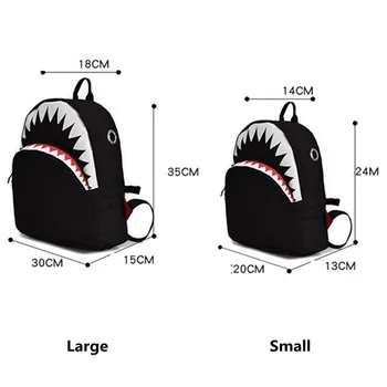3D animovaný Shark Batoh veku 1-3 Batoľa Plátno batoh Deti Deti bookbag Škôlky, Školské tašky pre dievčatá chlapci Mochila