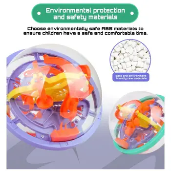 3D Bludisko Magic Ball Transparentné Intelekt Puzzle Rýchlosť Rolling Loptu Hra Vzdelávacie Hračky pre Deti, darčeky