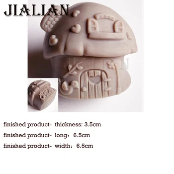 3D Húb Birdie dom Fondant čokoláda silikónové formy na tortu zdobenie nástroje Sviečka Formy ručne vyrábané mydlo formy T0938