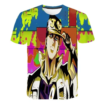 3D Jojos Bizarné Dobrodružstvo Muži t-shirt Anime Vintage Manga Harajuku T-shirt Camisetas Hombre Mužov Vaporwave Japonsko Streetwear