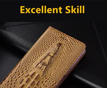 3D Krokodíla pravej Kože Magnetické Telefón Puzdro puzdro Pre Huawei Honor Poznámka 10/ Česť Poznámka 8 Flip Cover Karty Držiteľ Funda