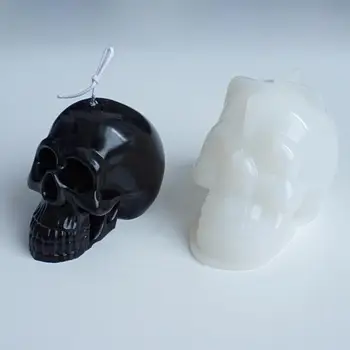 3D Lebky Formy KUTILOV, Sviečky Omietka Silikónová Forma Dekorácie Nástroje Halloween Veľkonočné Sviečky Vzorkovníka
