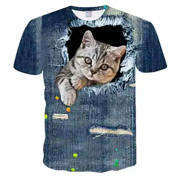 3D Medzi Nás Deti T-Shirt Tlač Dievčatá Zábavné Oblečenie Chlapci Kostým Deti Tshirts Roztomilý zvieratá Topy Pre Dievčatá 2021 Lete