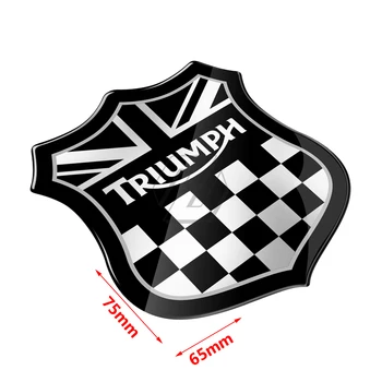 3D Motocykel Úniu Jack Racing Nálepky Prípade Víťazstva 675 765 Tiger 800 900 1200 Ulici Twin Speed Triple RS