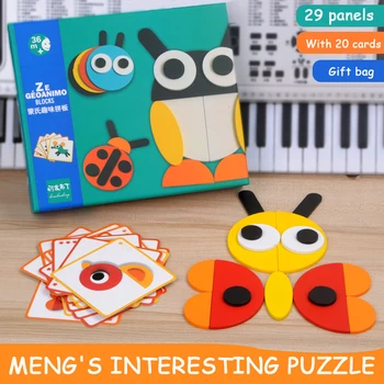 3D Puzzle Set Montessori Hračky Pre Deti, Deti, Chlapci Oyuncak Juegos Educativos Deti Raného Vzdelávania Vzdelávanie Skladačky Tangram