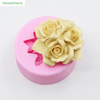 3D Rose Formy Veľké Rose Silikónové Formy Cake Zdobenie Nástroje Sugarcraft Svadobný Kvet Cukru Sviečka Mydlo Formy Ručné Nástroje, Remeslá