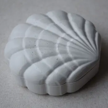 3D Shell Úložný Box Silikónové Konkrétne Formy Kreatívne Formy na Výrobu Box Šperky Kontajner Formy Kúpeľňa Mydlo Jedlo Plesní